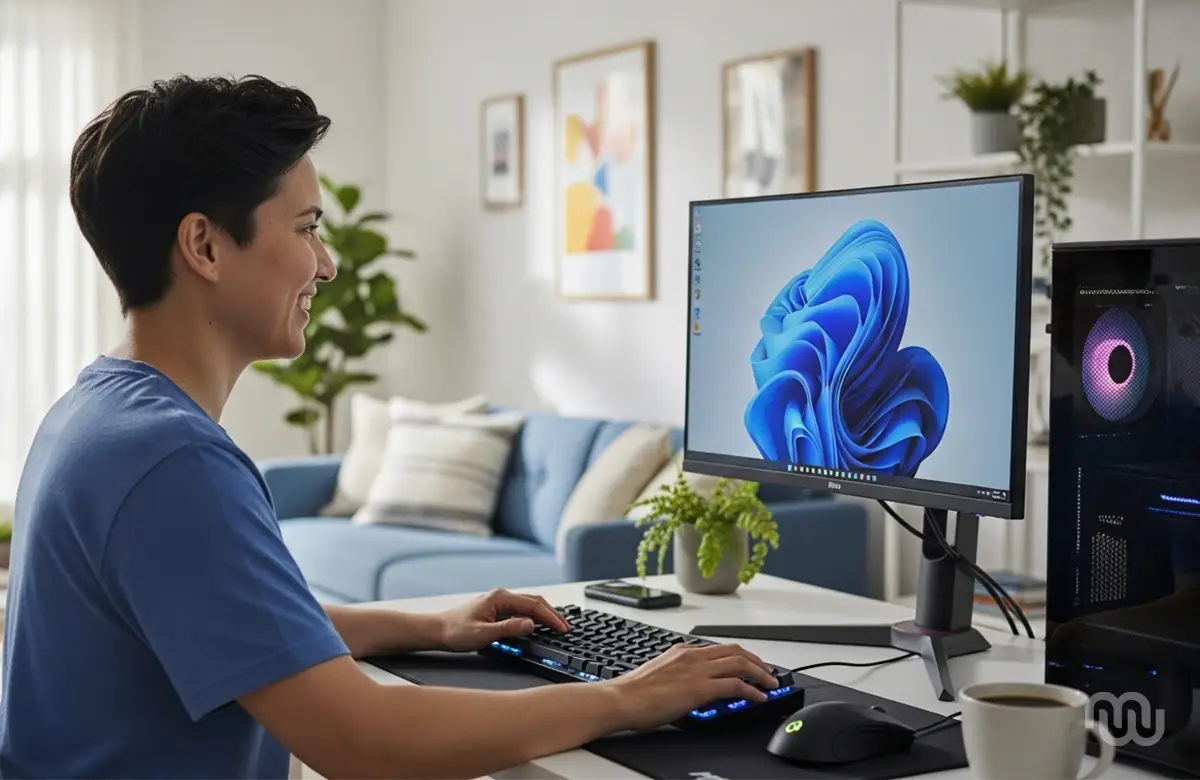 Notebook rápido com Windows 11 instalado e otimizado após formatação