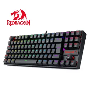 Teclado Magnético Gamer Redragon Kumara PRO K552RGB USB RGB Preto